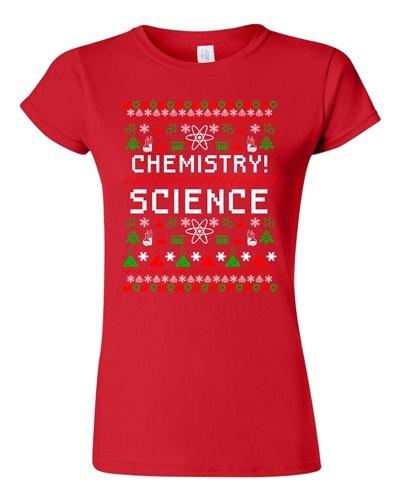 Junior Chemistry Science Ugly Christmas Xmas Elements Funny Humor DT T-Shirt Tee Unisex T-Shirt XXXL
