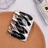 4Pcs/Set Seamless Wide Transparent Hair Clips Protect Hair Makeup Duckbill Clip