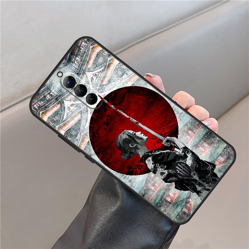 Japanese Samurai Warrior Case For ZTE Nubia Red Magic 8 9 10 Pro Plus 8S 9S Pro 6 7 6S 7S 5G 6R RedMagic 10 Air Cover