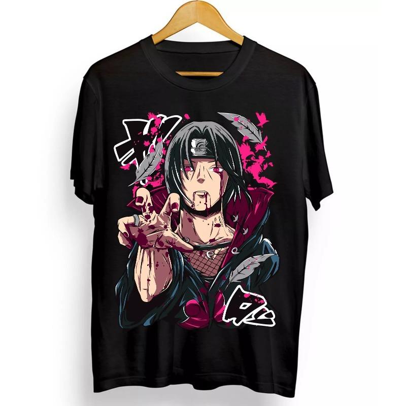 Naruto Uzumaki Obito Uchiha T Shirt Anime Oversize Men Women Short Sleeve Casual Print Tee Cotton Streetwear Cosplay Summer Tops