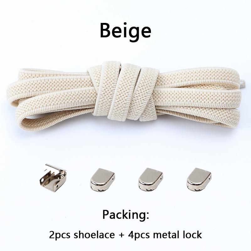 No Tie Elastic Shoe Laces One Size Fits All Adult and Kids Shoes Shoelaces for Sneakers Shoelace Tieless Flat Expand Shoestrings