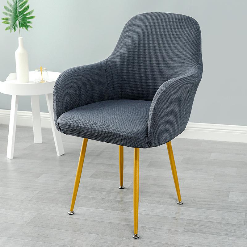 Nordic High Armrest Waterproof Elastic Chair Cover - One-Piece Fabric for Home, Hotel & Restaurant.