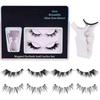 Z LRAQI BEAUTY Magnetic False Eyelashes Natural Looking False Lashes Fake Eyelashes with Curler for Eye Makeup No Glue
