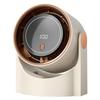 Small Desk Fan 100 Speeds Digital Display Turbo Table Fan with Rechargeable Battery Wall-Mouted Design for Bedroom Office Travel