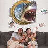 3D Shark Ocean Mural Removable Wall Sticker Art Vinyl Decal Kids Room Home Decor Living Room Decoration Wall  Room Decor 2023