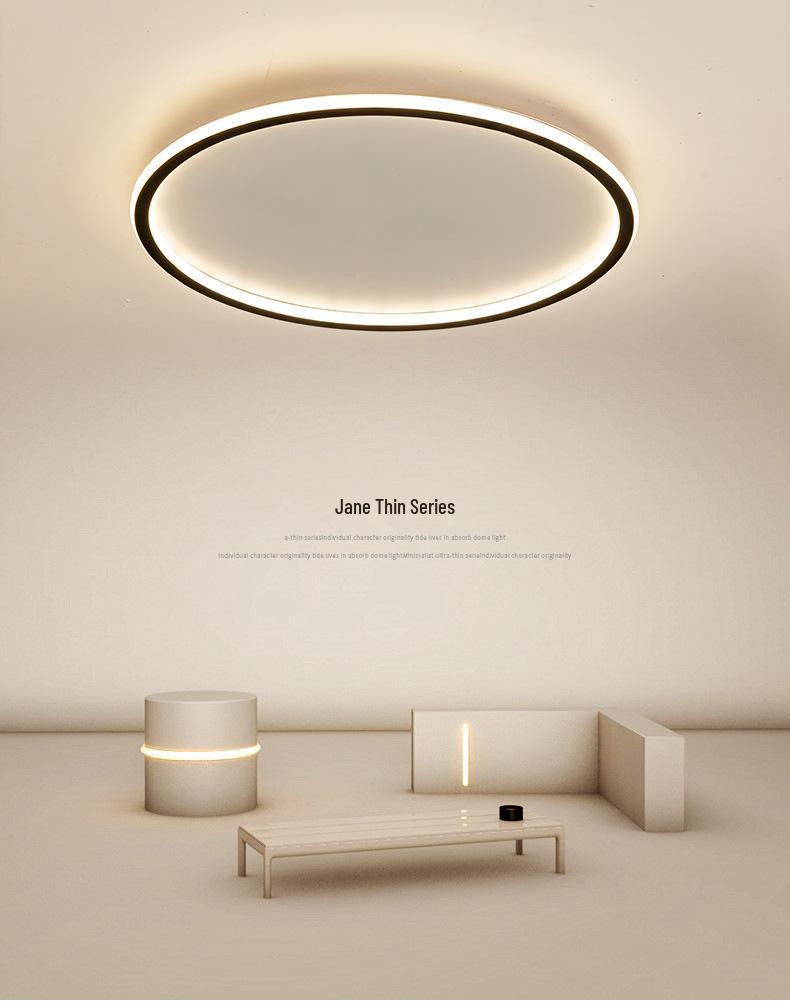 Sleek Round LED Ceiling Light - Modern Ultra-Thin for Bedroom, Living Room, Restaurant, or Study