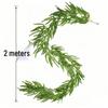 72-Mesh 2m Artificial Norfolk Pine Christmas Garland Simulation Greenery with Realistic Feel