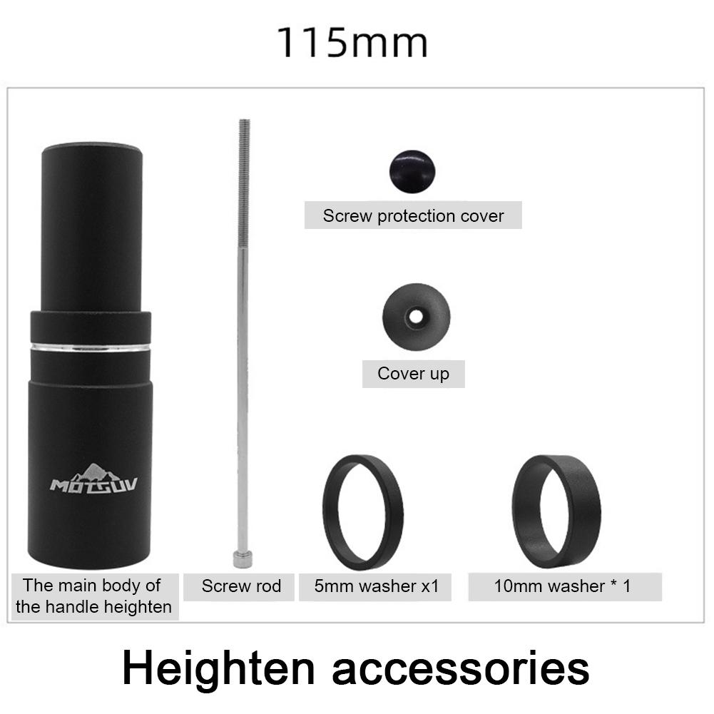 120/138mm Bicycle Bike Handlebar Fork Stem Riser Rise Up Extender Adaptor MTB Bike Fork Stem Rise Up Extension Adapter Parts