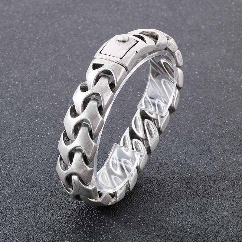 High Polished Arrow Shaped Bracelets Men Black/Gold Color Stainless Steel Bike Chain Bilezik Boho Male Jewelry Accessories