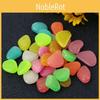 Resin Garden Aquarium Glowing Colorful Goose Egg Stones Fluorescent 10 Pieces/bag