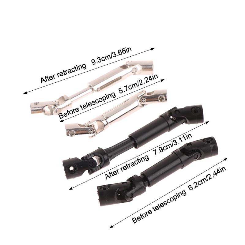 1Pair Mn99S/Mn98 Rc Car Drive Shaft Metal Nylon Rc Truck Drive Shaft For Rc Car Model Modification Upgrade Accessories
