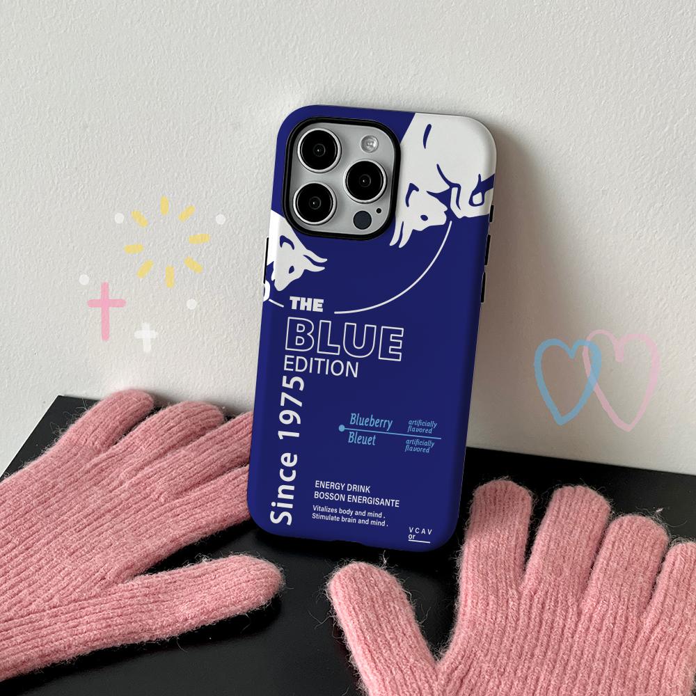 Energy drink cool bull stylish design Phone Case Film shell For iPhone 17 16e 16 15 14 13 12 11 Pro Max Plus XS