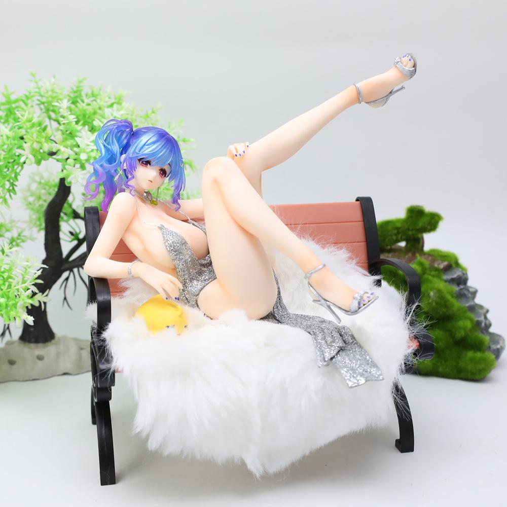 Фигурка Святой Луи из Azur Lane в сидячей позе для украшения приборной панели автомобиля или корпуса ПК