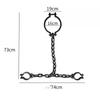 Festival Plays Costume Halloween Prop Handcuffs Cosplay Toy Anklets Black Plastic Shackle Chain Halloween Play Accessories