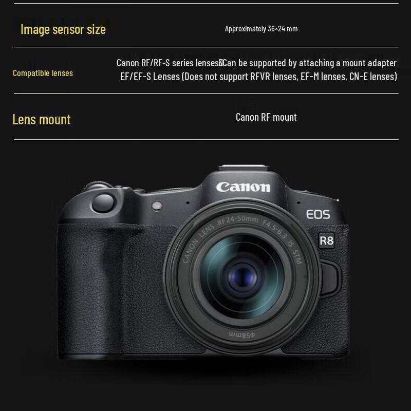 Canon EOS R8 Full-Frame Mirrorless Camera (CN version)