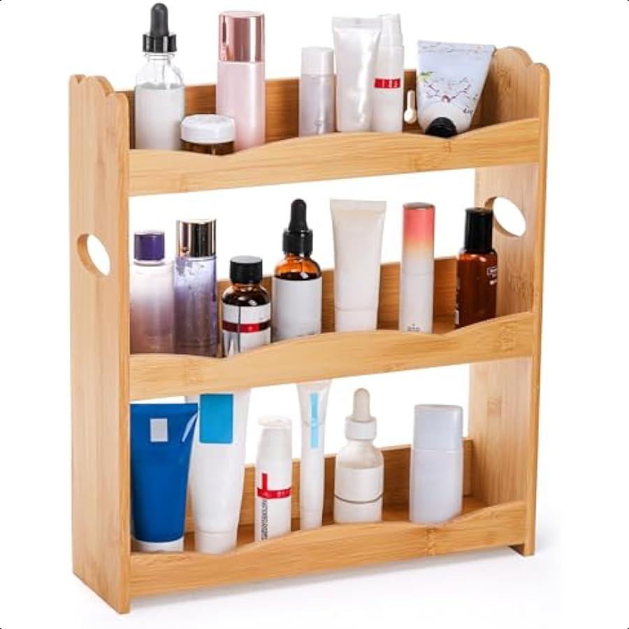 

3-ярусная бамбуковая подставка для специй для столешницы, настенный держатель для специй, полка-органайзер для банок и бутылок с приправами, органайзер для ванной комнаты United States