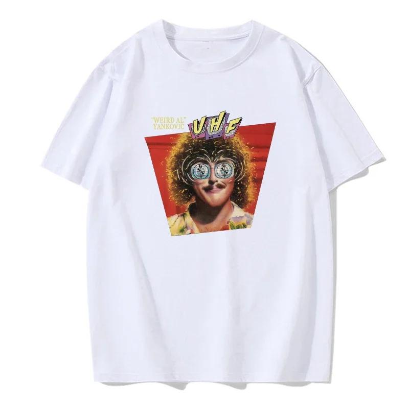 Weird Al Yankovic T-Shirt Sommerkleidung Schwarze T-Shirts Jungen Weiße T-Shirts T-Shirt für Männer Herren T-Shirt Baumwolle Rundhals T-shirt