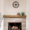 Large Arabic Roman Numerals Metal Wall Clock Quiet Movement Contemporary Styles Easy Installation For Indoor Space