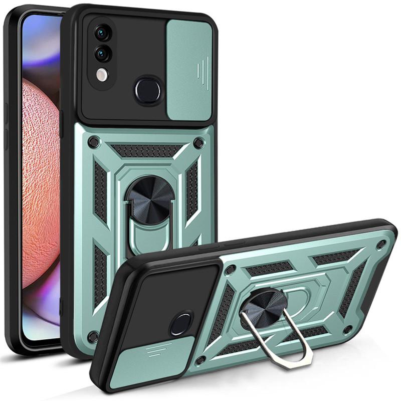 Pro Samsung Galaxy A10S A20S A21S Pouzdro Stojánek magnetický Kroužek do auta Nárazuvzdorné pancéřové pouzdro pro Galaxy A20 A30 Zadní kryt