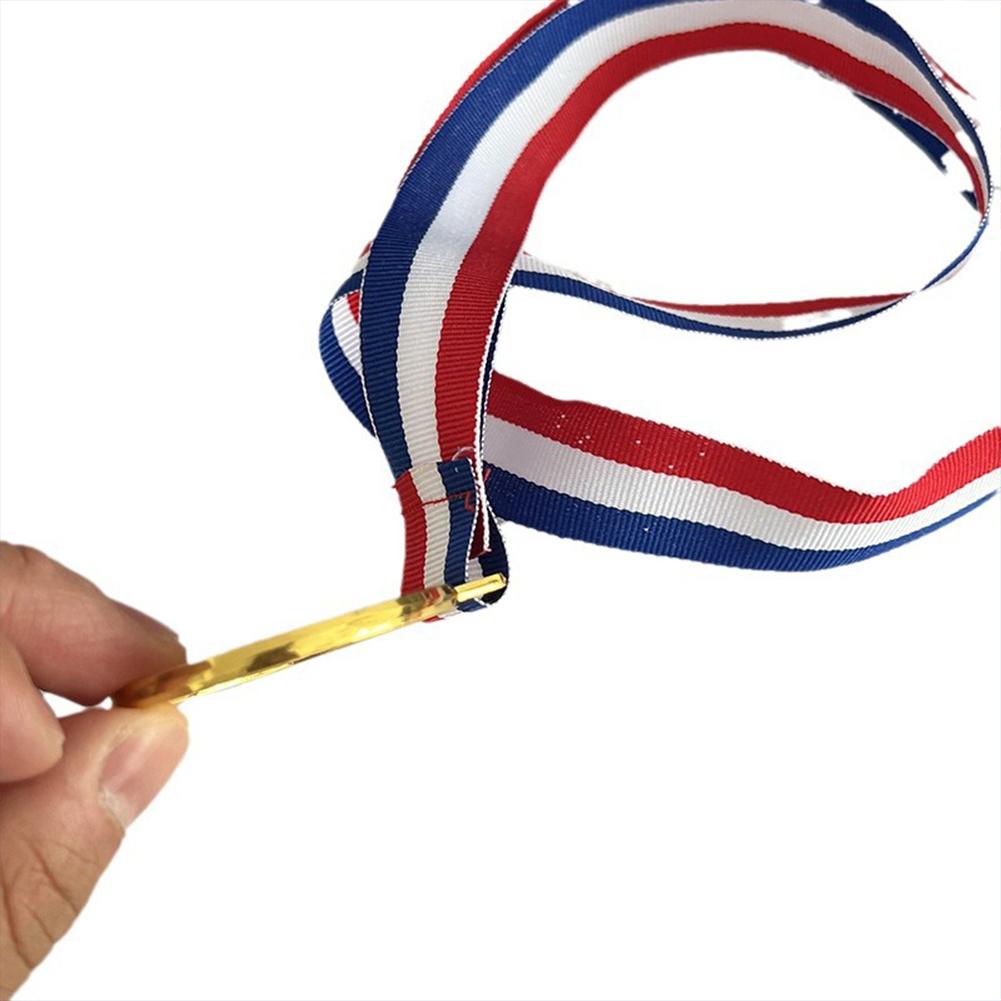 4.9cm Gold Medal Sports Rewards with Neck Ribbon Metal Winner Medals Competition Medals for Talent Show Party Race