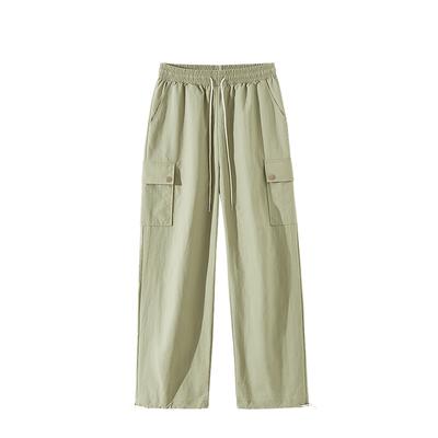 New Summer Quick-drying Work Pants for Women High Waist Wide-leg Parachute Pants for Sports Pants for Summer Thin