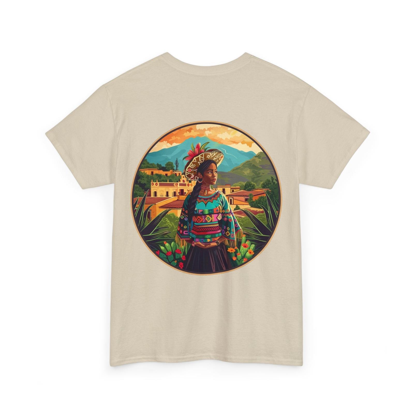 Mexican Cultural Art T-Shirt | Hand-Drawn Indigenous Design S