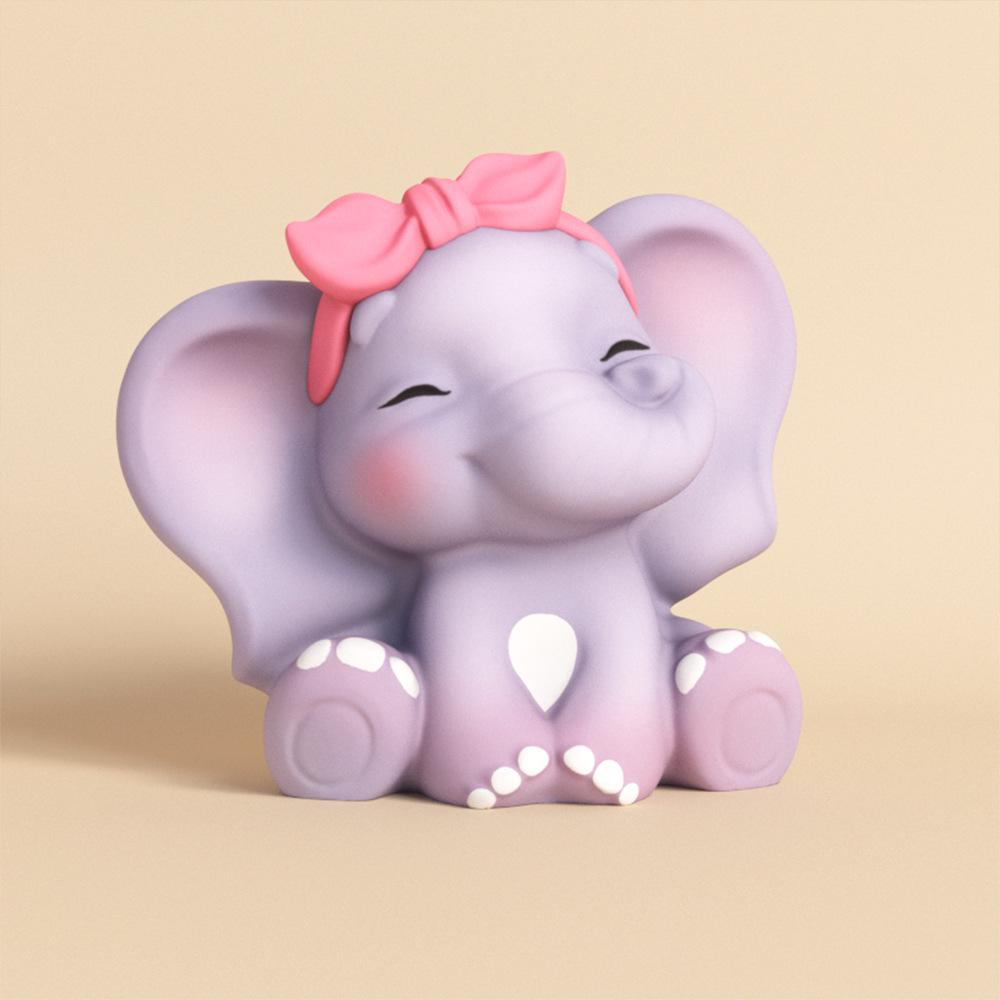 3D Large Baby Elephant Candle Silicone Mold for DIY Party Favors and Home Decor