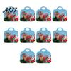 Christmas Supplies for Snacks Treat Bags with Handles, Self-Seal Candy Cookie Plastic Goodie Parties Holiday Party Favors, Clear Window Snack Pouches