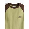 H M Loose FiT PrinTed T sHirT Green Brown