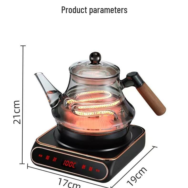 2025 Model Automatic Bottom-Fill Glass Kettle with Infrared Heating and Chlorine Removal