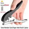 Handheld Round Hole Puncher for Paper, PVC Cards, and Eyelets