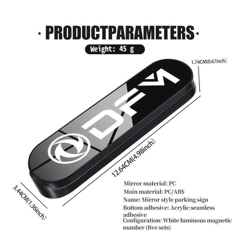 For Dongfeng Motor Car Temporary Parking Card Phone Number Phone Holder Plate Auto Styling Accessories DFM DFSK Aeolus G59 MAX