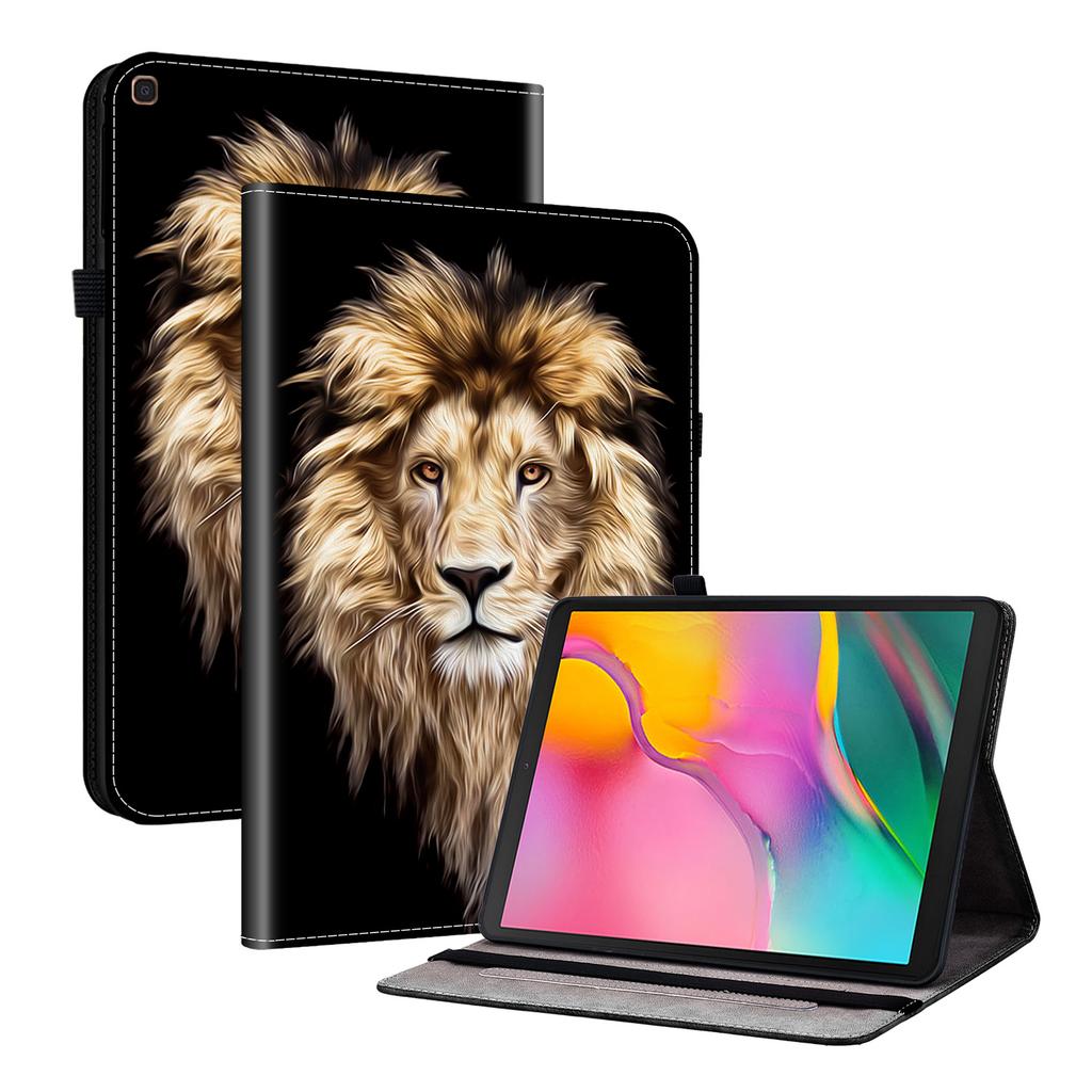 Tablet-Hülle aus PU-Leder für Samsung Galaxy Tab A 10.1 (2019)-11 Stile! Langlebig, mit 2 Ständerfächern, Stifthalter und Kartenfächern, flexibler TPU-Rückseite