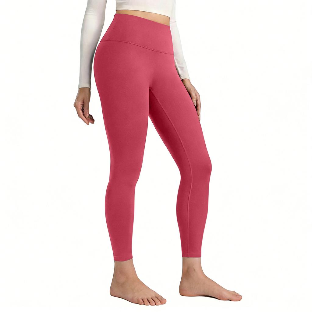 Pantalones de Yoga Fitness de Secado Rápido para Exteriores con Levantamiento de Glúteos de Color Melocotón para Mujer