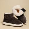 Men Women Winter Fashion Snow Boots Fuzzy Plush Warm Furry Women Cotton Shoes