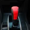Car Gear Shift Knob Cover Leather Hand Sewing Gear Shift Knob Cover for Honda Civic 2016-2018