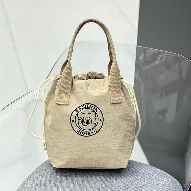 1 шт. Милая сумка для ланч-бокса с медведем, студенческая ручная сумка, термосумка из алюминиевой фольги, сумка для ланч-бокса большой вместимости хаки