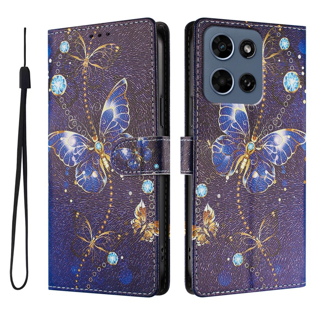 For Nothing Phone 4APro Painted Flower Cartoon Flip Card Leather Case CMF Phone 2Pr