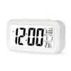 Stylish Digital Alarm Clock with a Light, Easy-to-read Design, Simple Design, and a Thermometer. White. Multi-function.