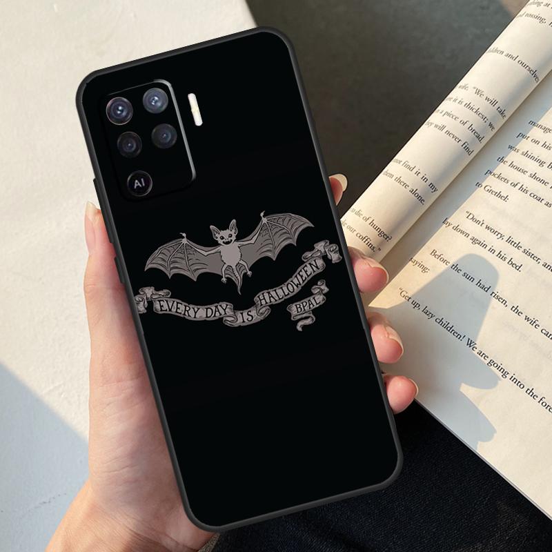 Halloween Bat Case For Oppo A5 Pro A15 A16 A17 A57 A77 A94 A74 A54 A76 A96 A40 A60 A80 A18 A38 A58 A78 A98