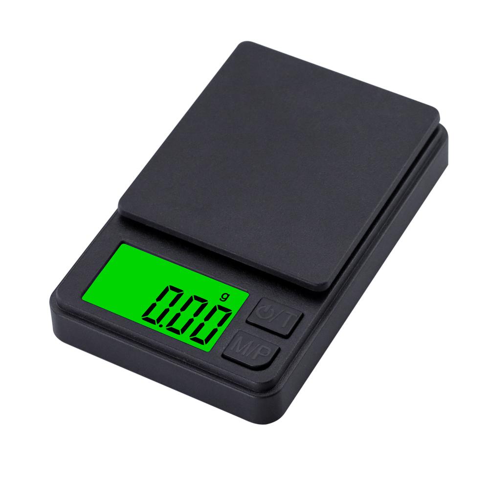 Mini Pocket Digital Scale LCD Gram Food  Jewelry Ounces Grains 500g 0.01g 1000g 0.1g Scale  Black
