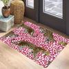 Leopard Print Doormat Non-Slip Machine Washable Polyester Rug for Indoor/Outdoor Carpet for Living Room Bathroom