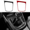 BEY1 For Seat Leon MK3 2013 2014 2015 LHD RHD Real Soft Carbon Fiber Sticker Car Gear Shift Frame Panel Trim Interior Accessories