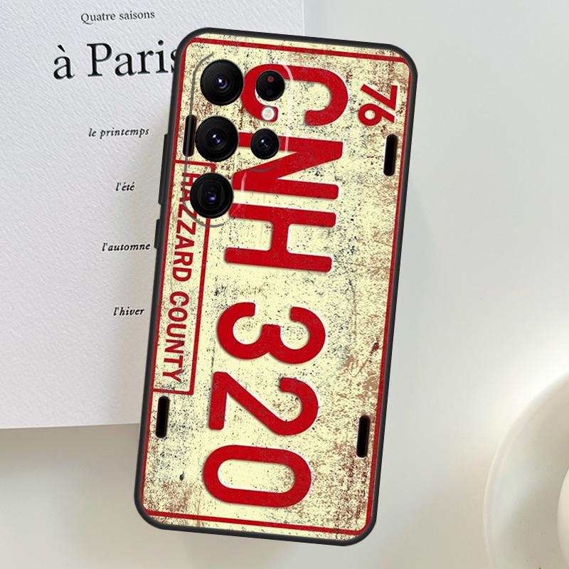 Retro License Plate Number Case For Samsung Galaxy S26 Ultra S25 S23 S22 S21 S24 Ultra S10 S20 Plus S25 FE Phone Cover