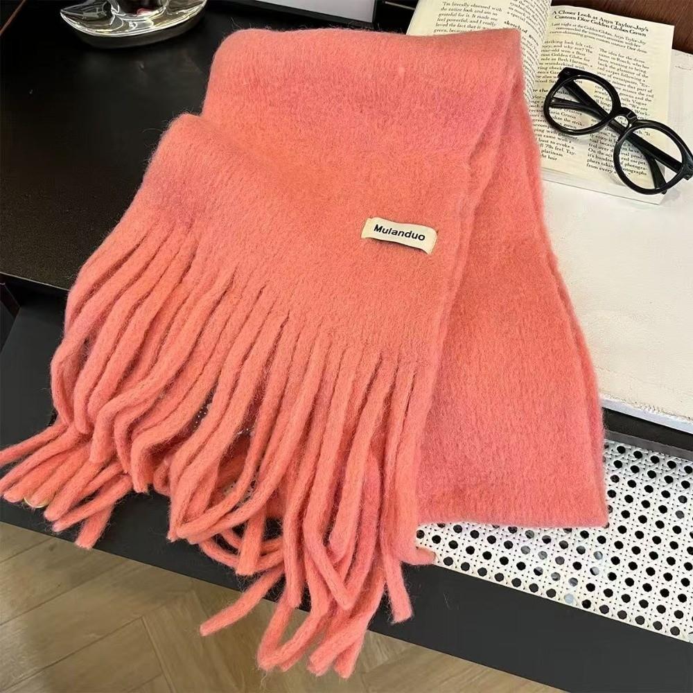 Soft Cashmere Scarf Solid Color Shawl Wrap New Winter Wool Scarf  Women