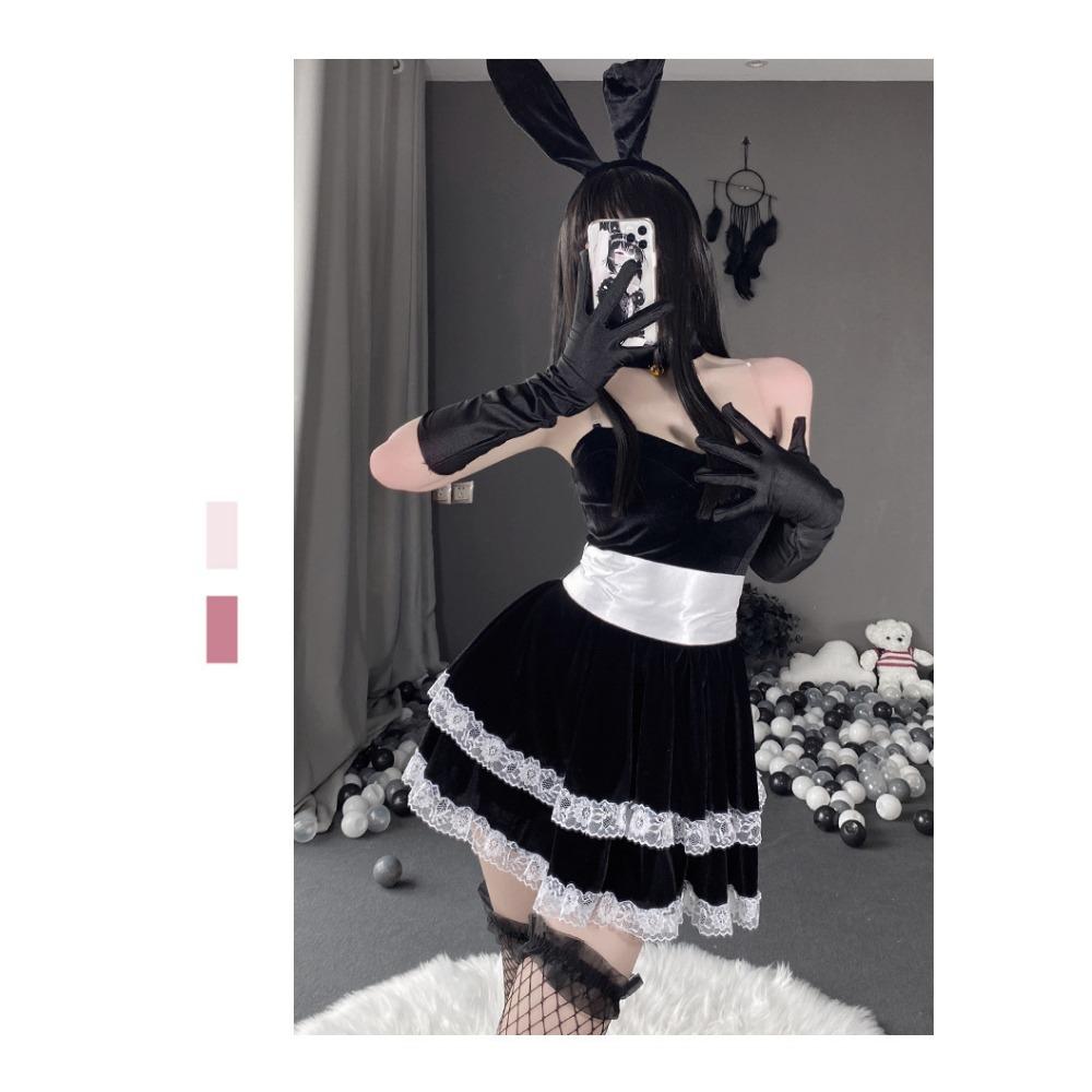Domila Lingerie Bunny Uniform Seductive Sexy Christmas Outfit Women Cosplay Small Breasts Passion Clothes