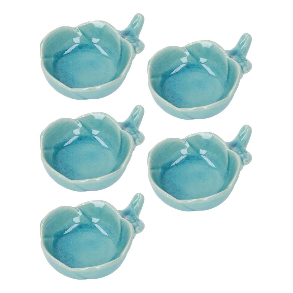 5pcs Ceramic Tealight Candle Holder Aromatherapy Burner Ceramic Dish Small and Exquisite Essential