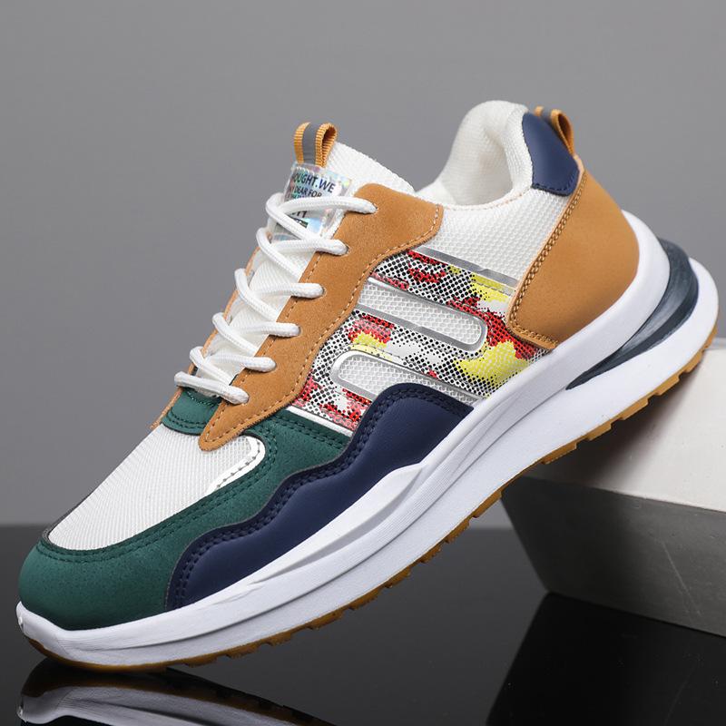 

Весенняя новая мужская повседневная спортивная обувь сетчатая дышащая на шнуровке студенческая мужская обувь обувь большого размера 45