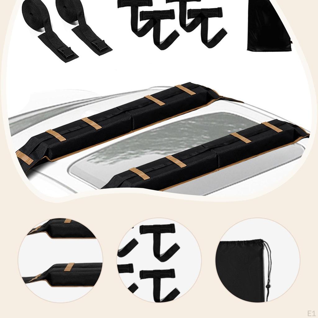 Universal Car Soft Roof Rack Pads with Tie Down Straps for Cars And Suvs Top