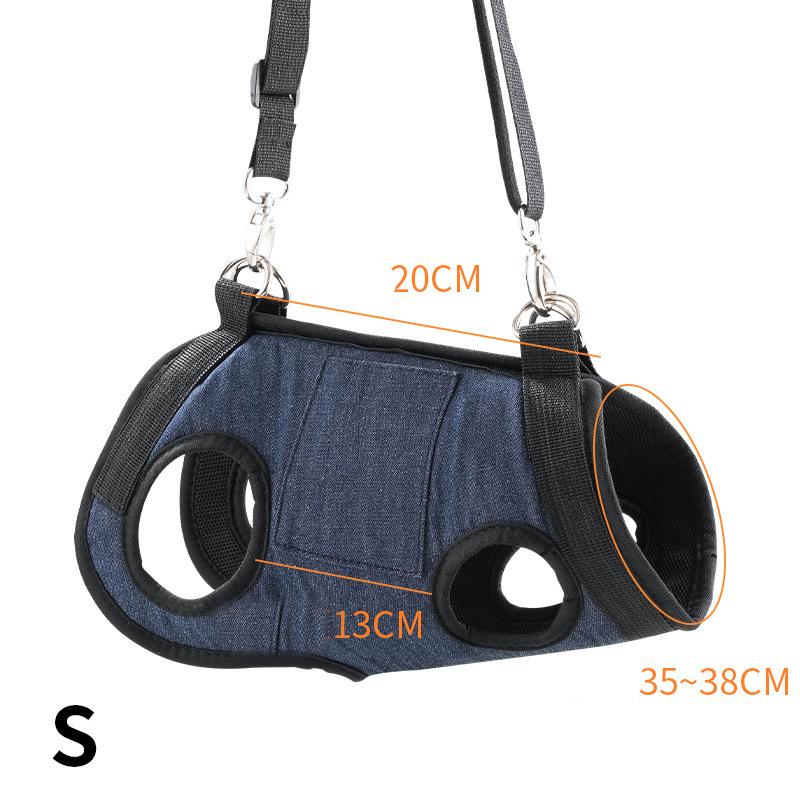 Dog Lift Harness for Small Dog Dog Sling Harness Outdoor Travel Breathable Dog Shoulder Bag for Walking Dog Carry Supplies